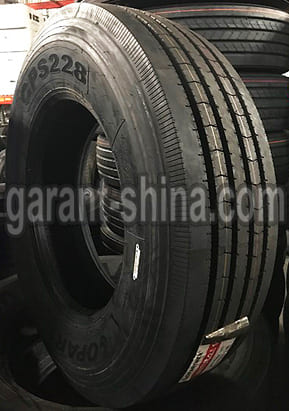 Copartner CPS228 (рулевая) 295/75 R22.5 146/143M 16PR - Фото шины с этикеткой на складе